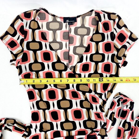 Vintage AB Studio Women's Wrap Dress Made In USA - Picture 10 of 13